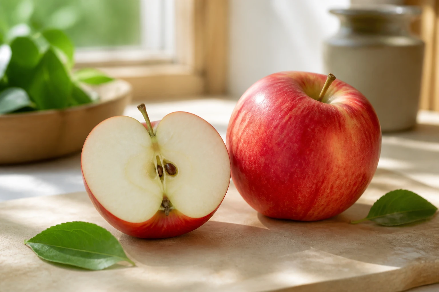 Calorías en la manzana por unidad y por 100 g
