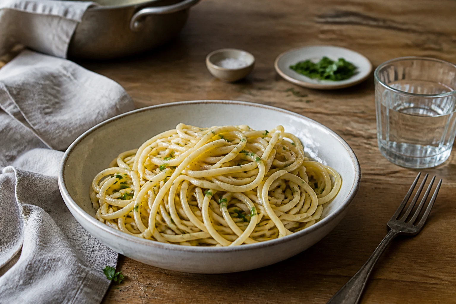 Calorías de la pasta: cocida e integral por 100 g