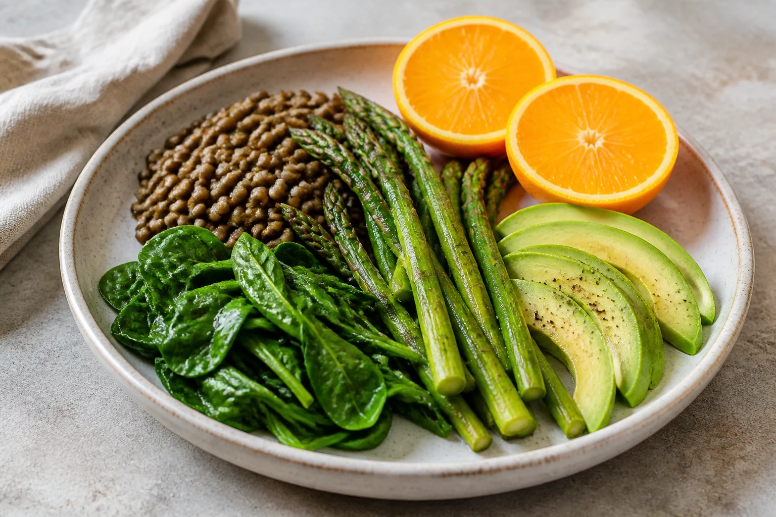 Ácido fólico (vitamina B9): alimentos y cuándo suplementar